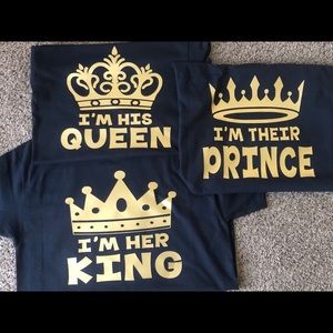 Personalized family shirts.